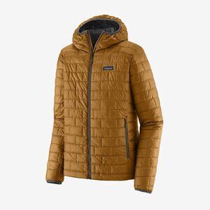 Patagonia Nano Puff Hoody Jacket Full-Zip Medium New with Tags Raptor Brown $289